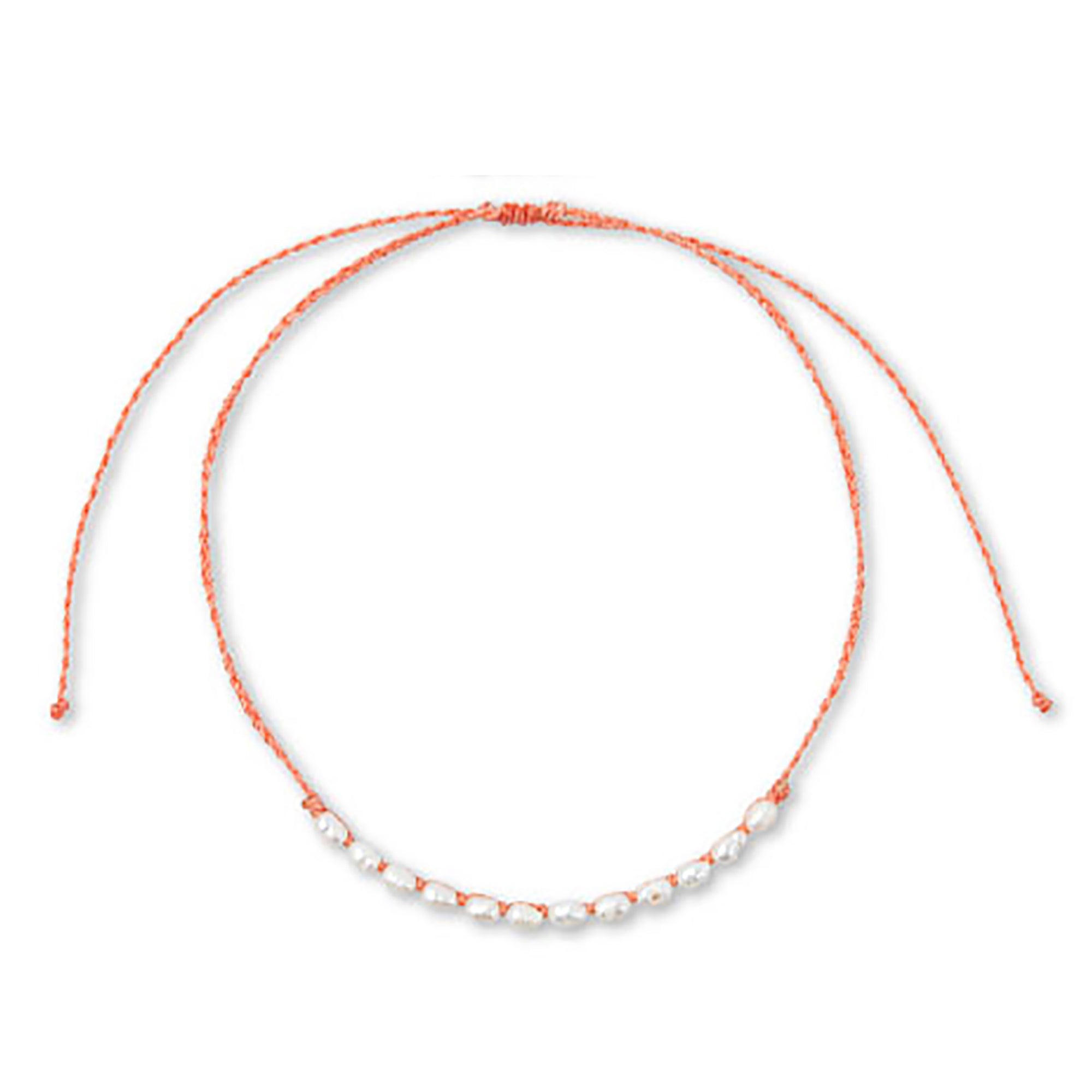 Wax Cord Rice Pearl Necklace - Viva life Jewellery