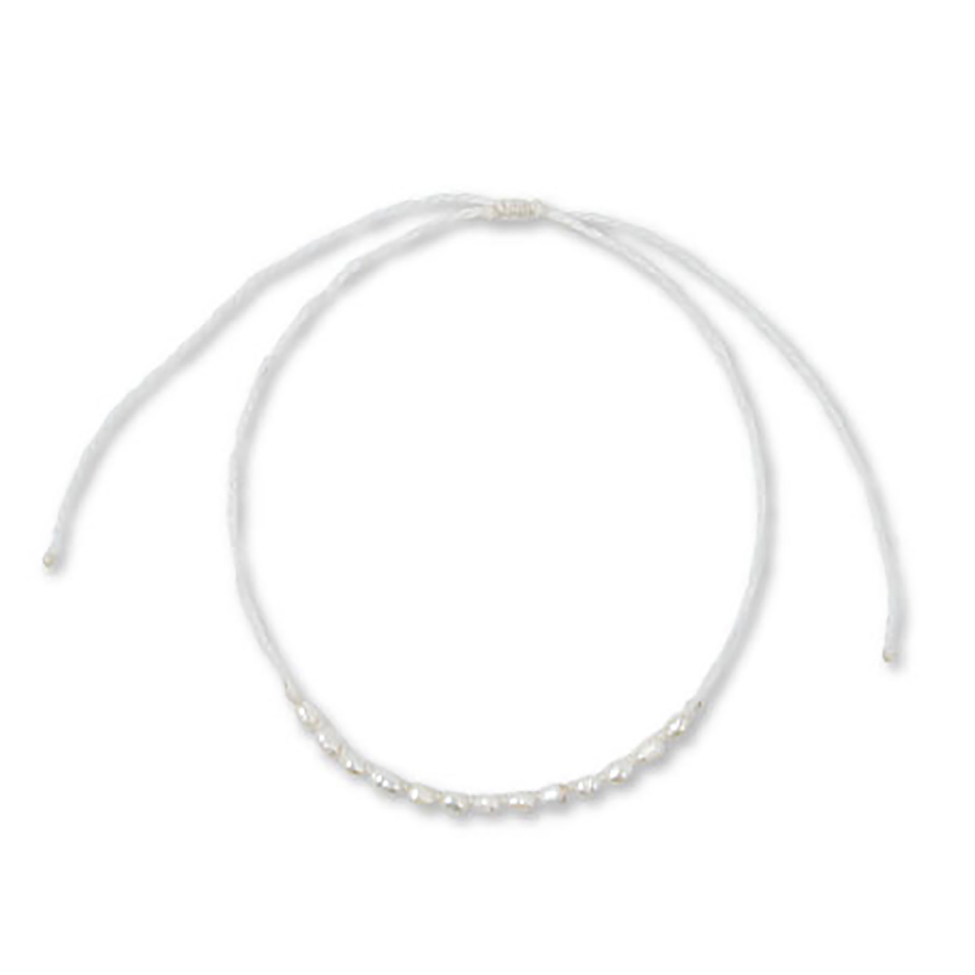 Wax Cord Rice Pearl Necklace - Viva life Jewellery