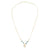 White Sands Glass Bead Sharktooth Necklace