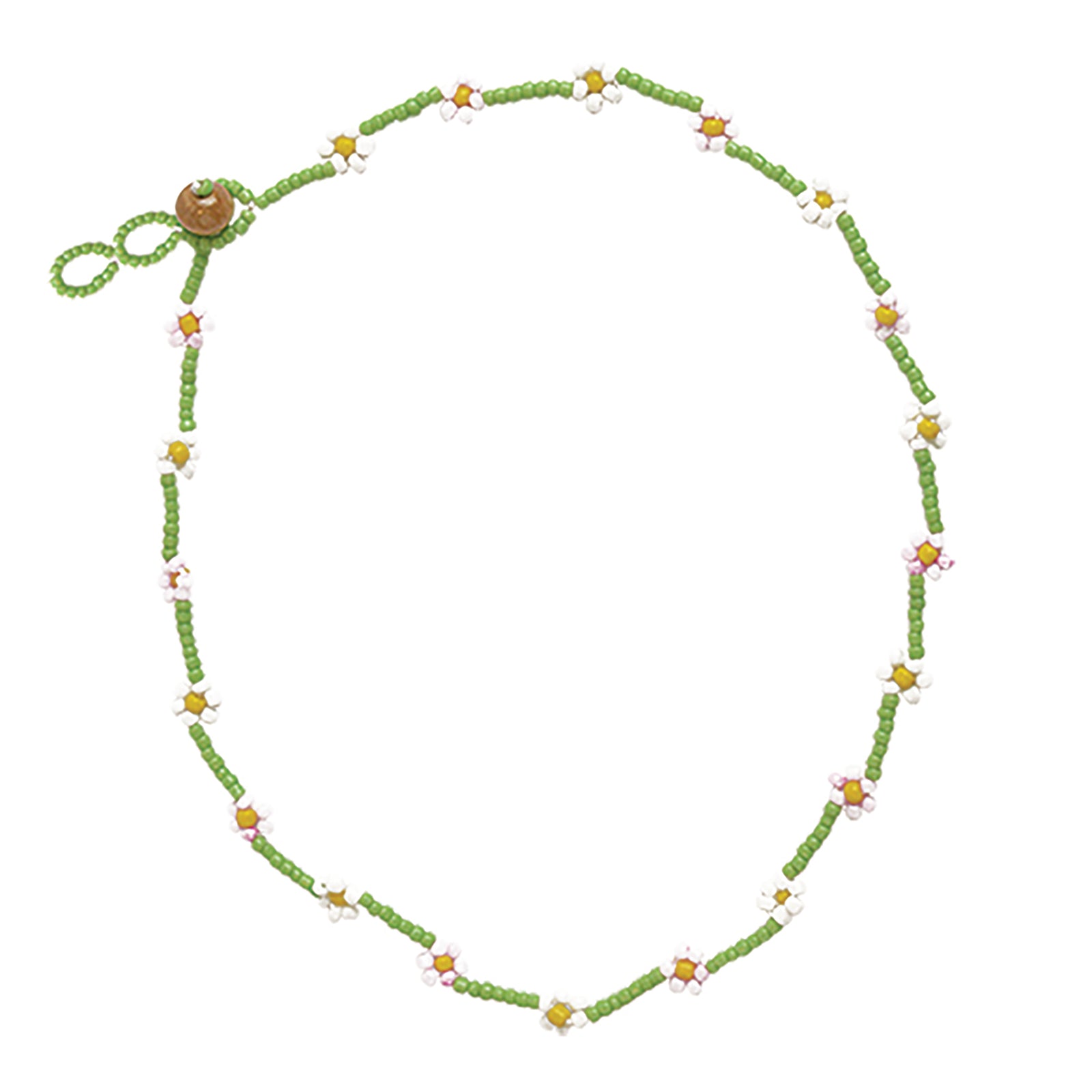 Seed Bead Daisy Necklace - Viva life Jewellery