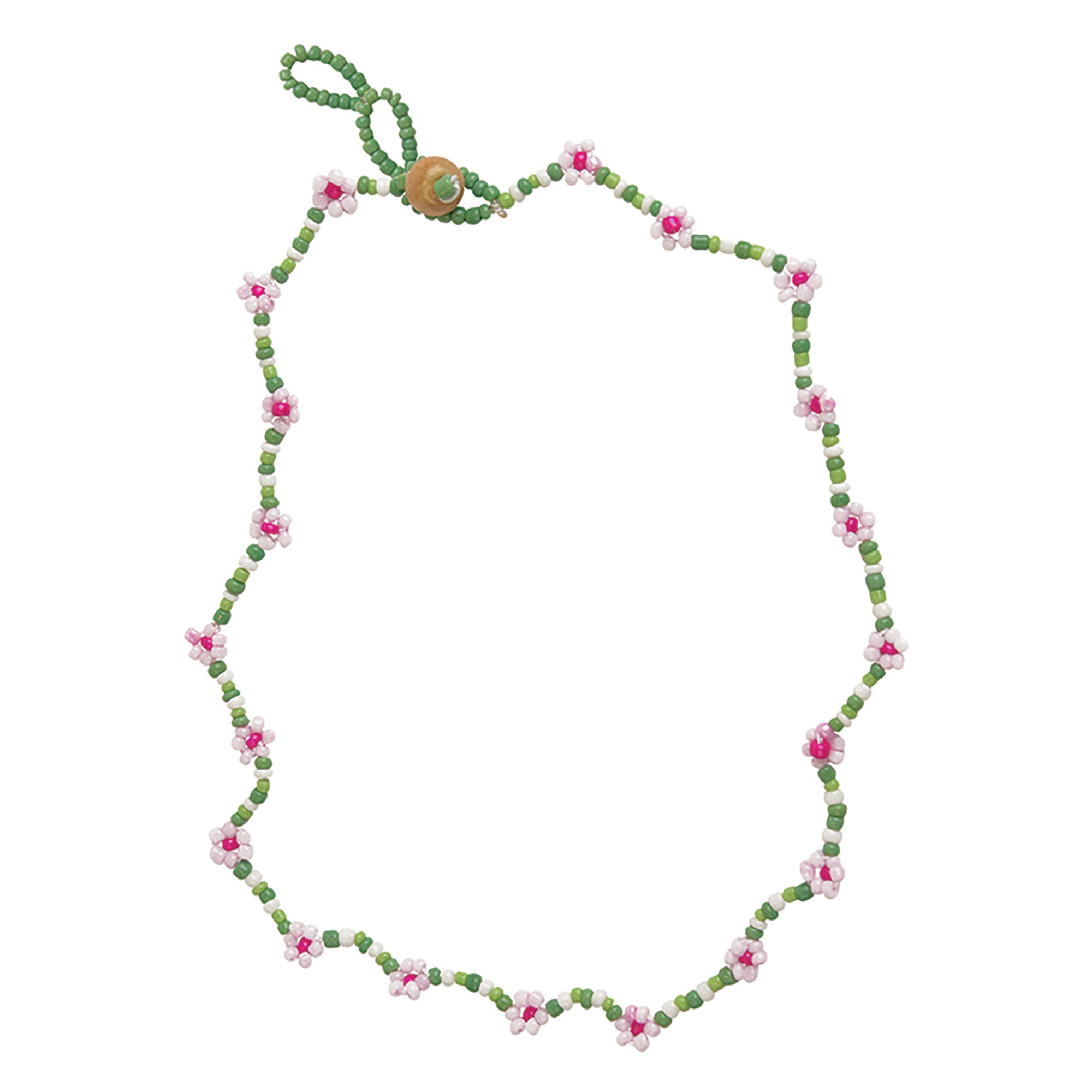 Seed Bead Daisy Necklace - Viva life Jewellery