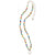 Multi Seed Bead Peace Sign Necklace - Viva life Jewellery
