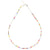 Multi Color Seed Bead & Rice Pearl Station Necklace - Viva life Jewellery