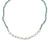 Blue Seed Bead & Rice Pearl Necklace - Viva life Jewellery