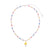 Colorful Seed Bead Pearl Glass Mushroom Necklace