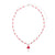 Colorful Seed Bead Pearl Glass Mushroom Necklace
