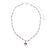 Colorful Seed Bead Pearl Glass Mushroom Necklace