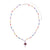 Colorful Seed Bead Pearl Glass Mushroom Necklace