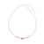White Seedbead Colorful Enamel Eye of Protection Necklace