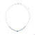 White Seedbead & Fimo Evil Eye Necklace
