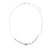 White Seedbead & Fimo Evil Eye Necklace