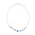 White Seedbead & Fimo Evil Eye Necklace