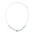 White Seedbead & Fimo Evil Eye Necklace