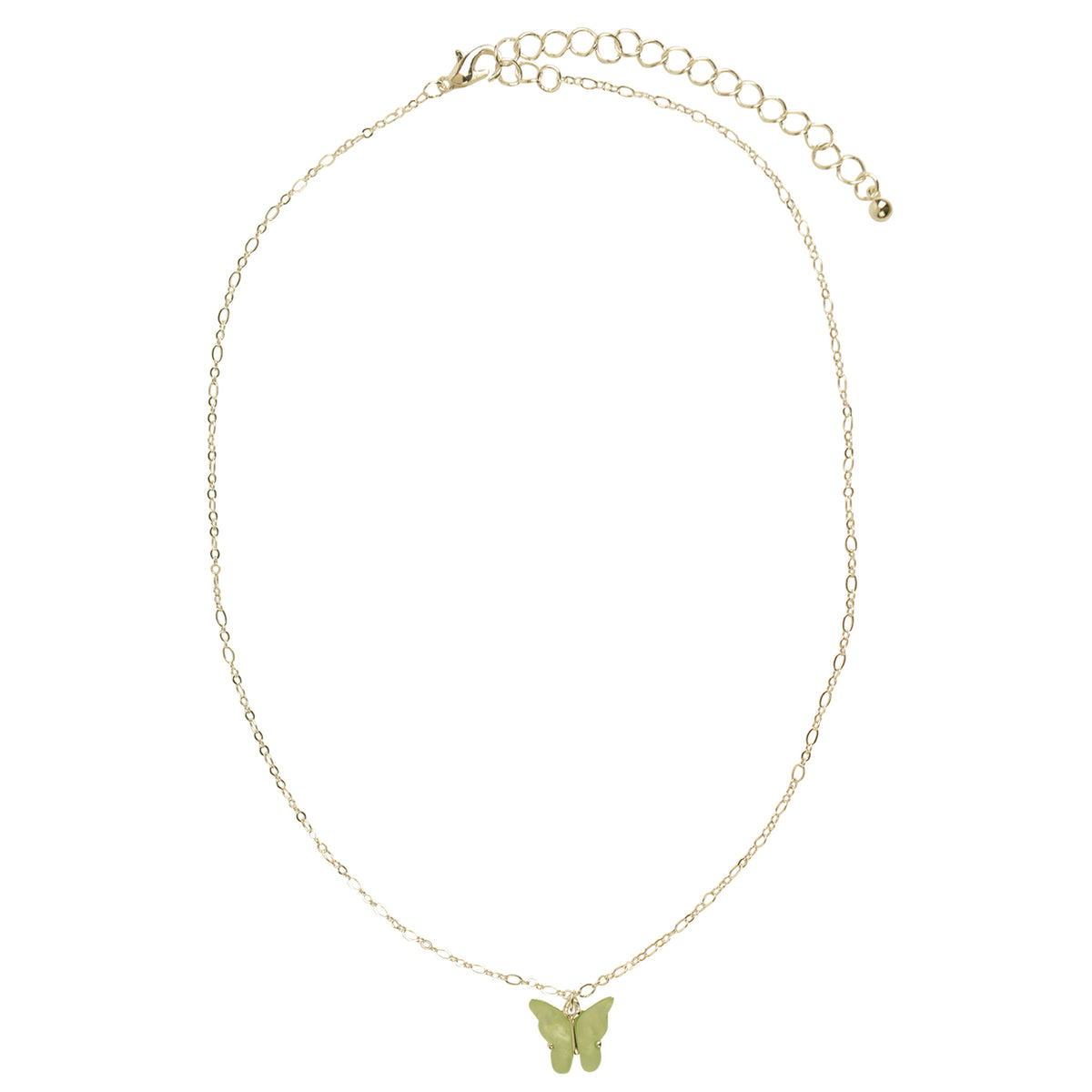 Colorful Acrylic Butterfly Necklace