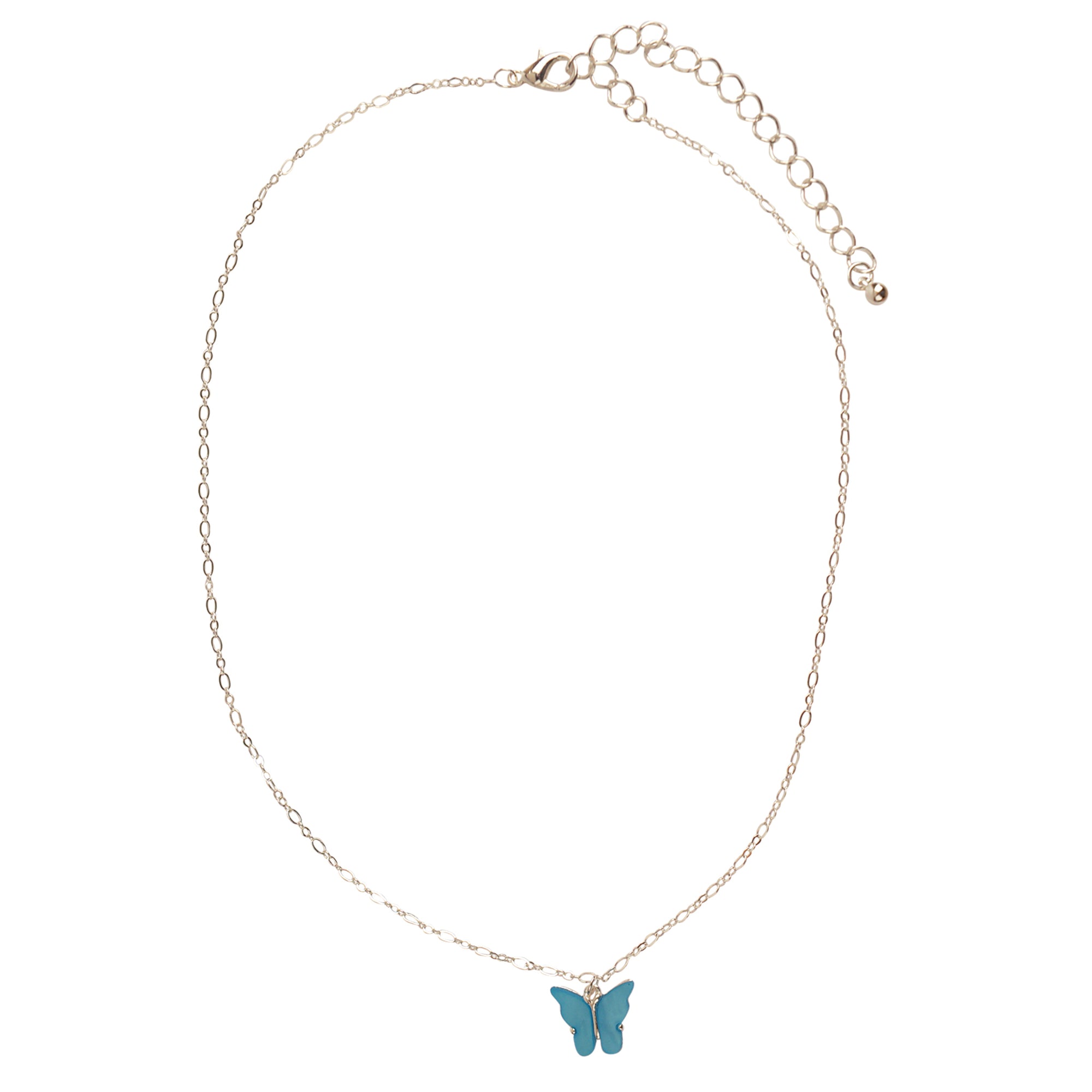 Colorful Acrylic Butterfly Necklace