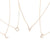 Gold Crystal Initial Pave Necklace