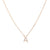 Gold Crystal Initial Pave Necklace