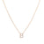 Gold Crystal Initial Pave Necklace