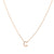 Gold Crystal Initial Pave Necklace