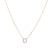 Gold Crystal Initial Pave Necklace