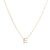 Gold Crystal Initial Pave Necklace