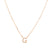 Gold Crystal Initial Pave Necklace