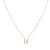 Gold Crystal Initial Pave Necklace