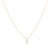 Gold Crystal Initial Pave Necklace