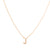 Gold Crystal Initial Pave Necklace