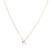 Gold Crystal Initial Pave Necklace