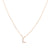 Gold Crystal Initial Pave Necklace