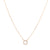 Gold Crystal Initial Pave Necklace