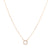 Gold Crystal Initial Pave Necklace