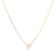 Gold Crystal Initial Pave Necklace