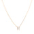 Gold Crystal Initial Pave Necklace