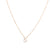 Gold Crystal Initial Pave Necklace