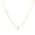 Gold Crystal Initial Pave Necklace