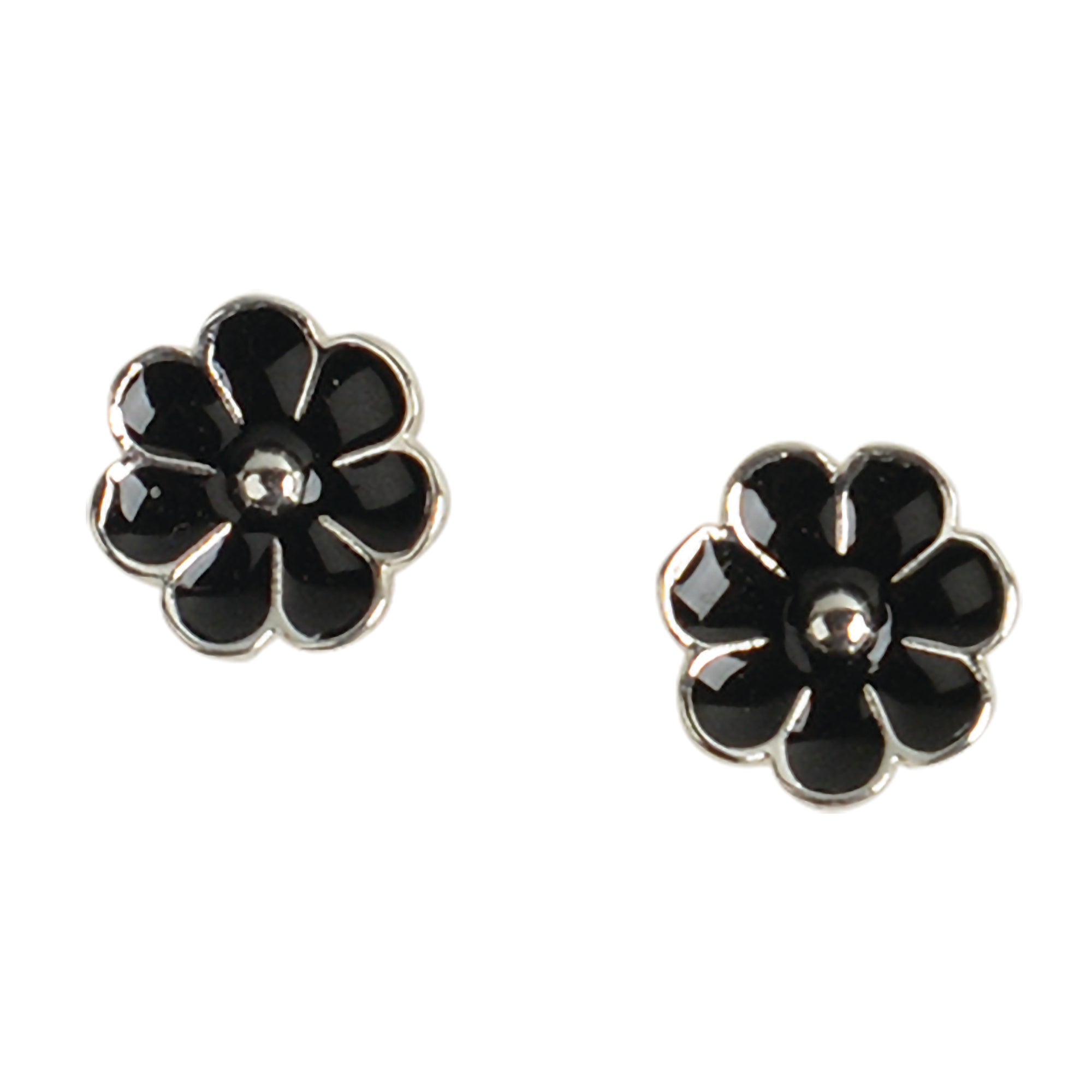 Enamel Daisy Stud Earrings - Viva life Jewellery