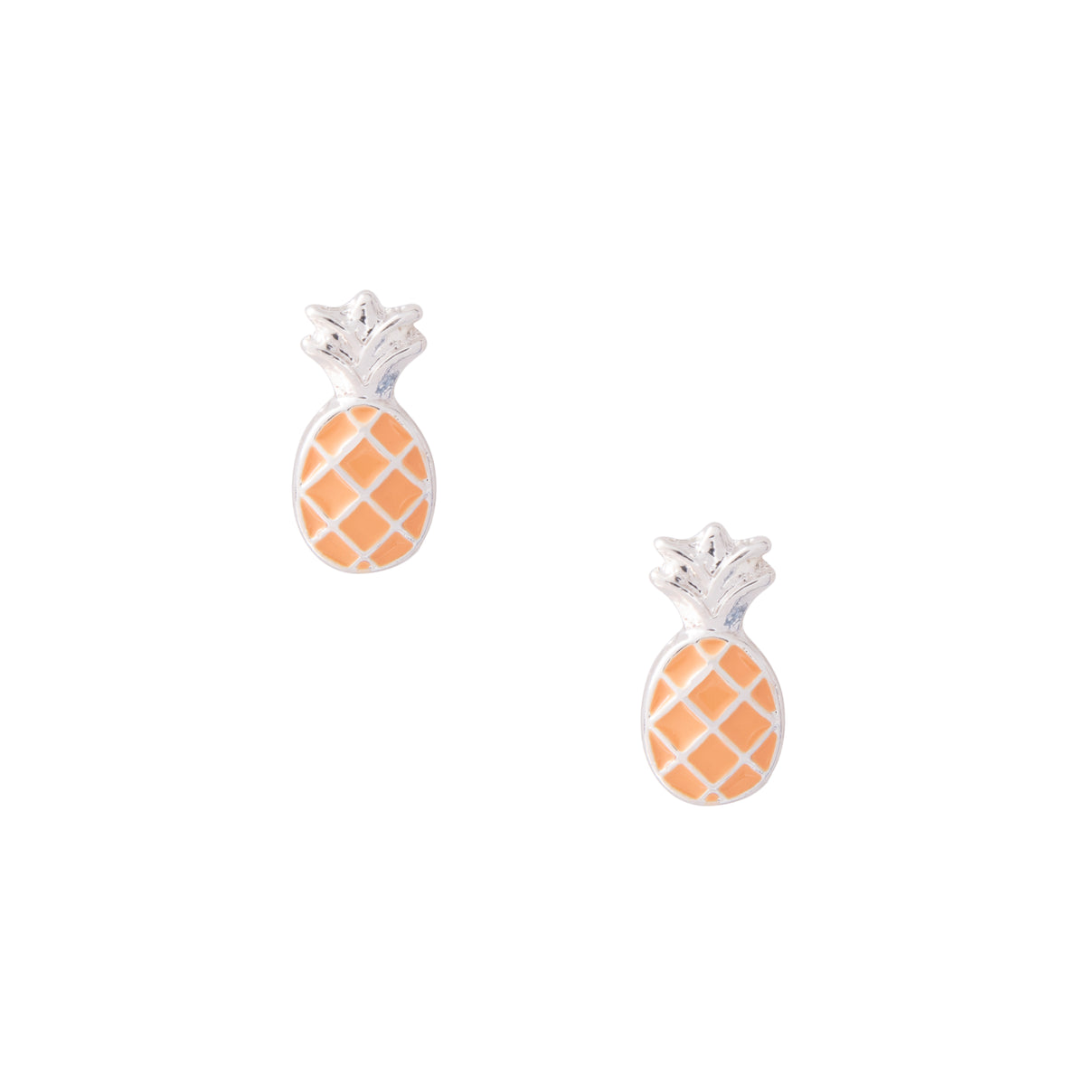 Colorful Enamel Pineapple Earring Studs