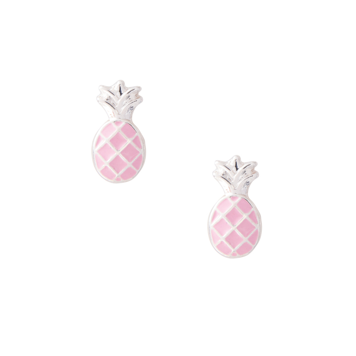 Colorful Enamel Pineapple Earring Studs
