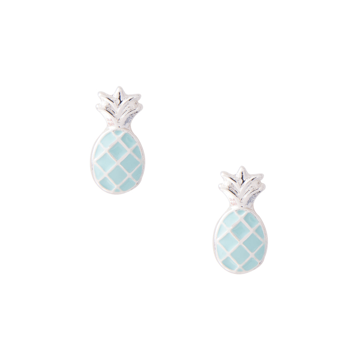 Colorful Enamel Pineapple Earring Studs
