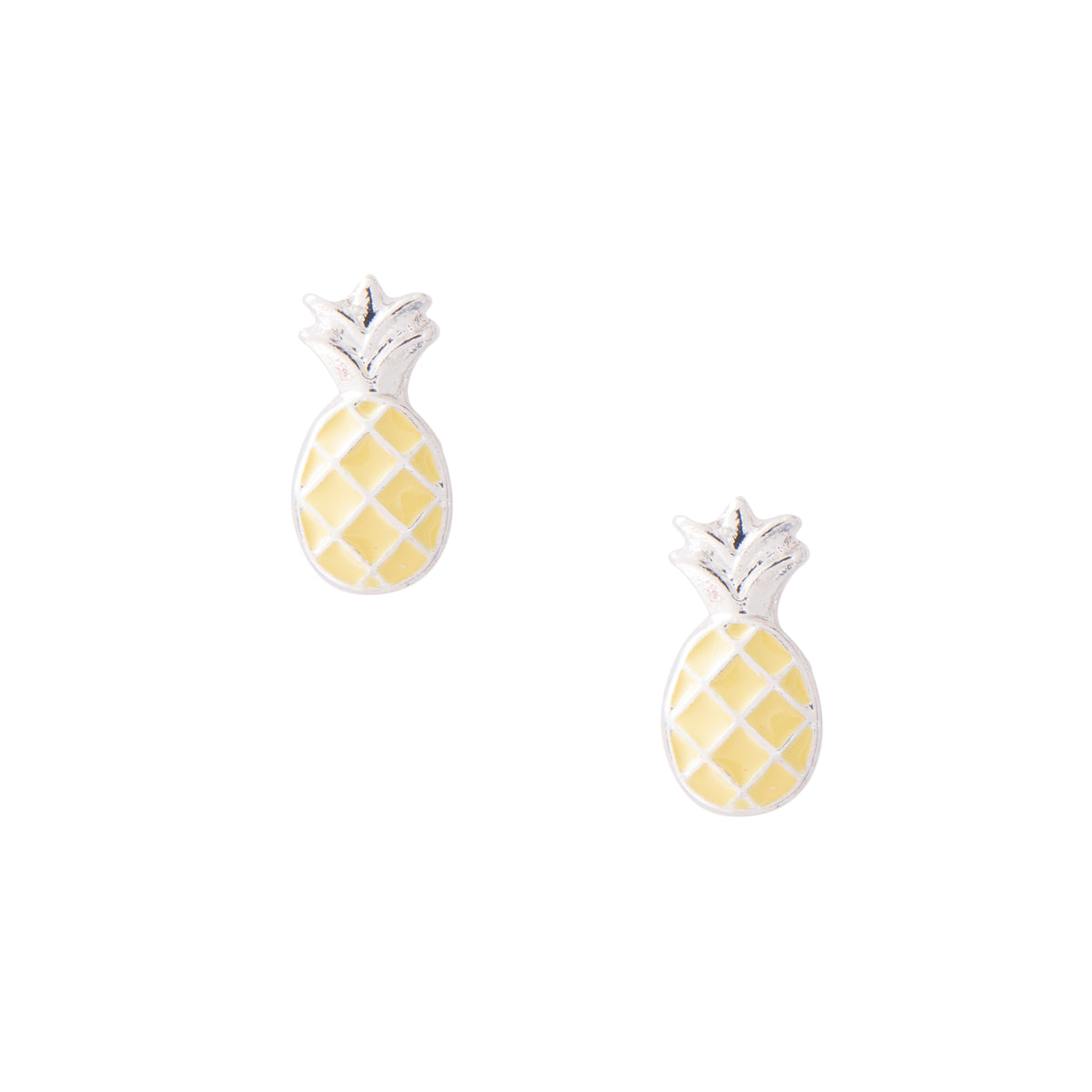 Colorful Enamel Pineapple Earring Studs