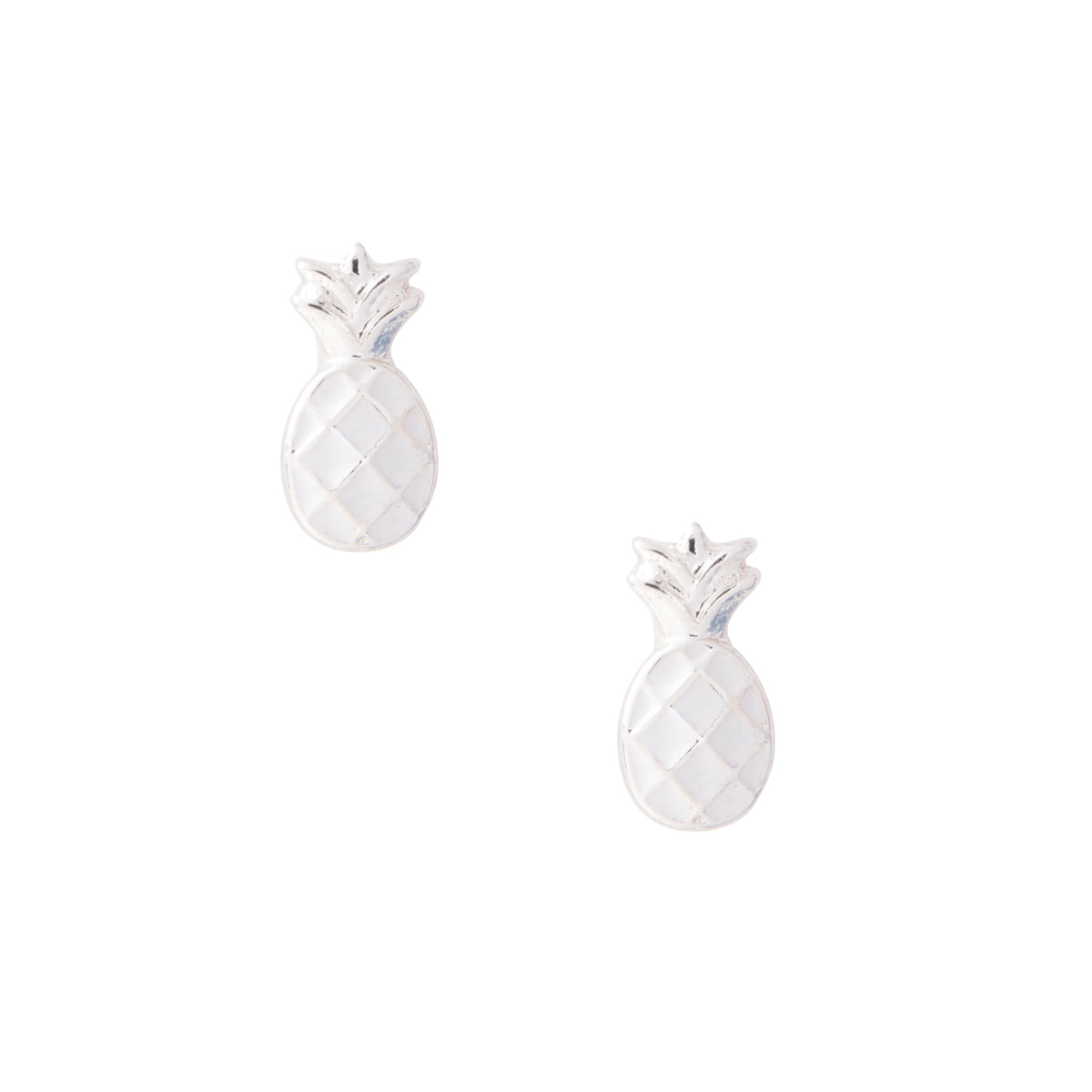 Colorful Enamel Pineapple Earring Studs