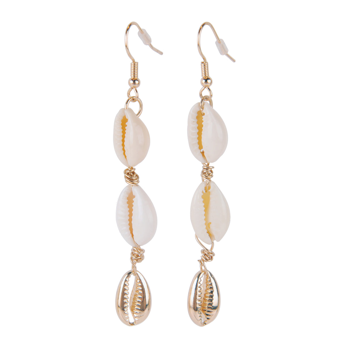 Dangle Cowrie Earrings - Viva life Jewellery