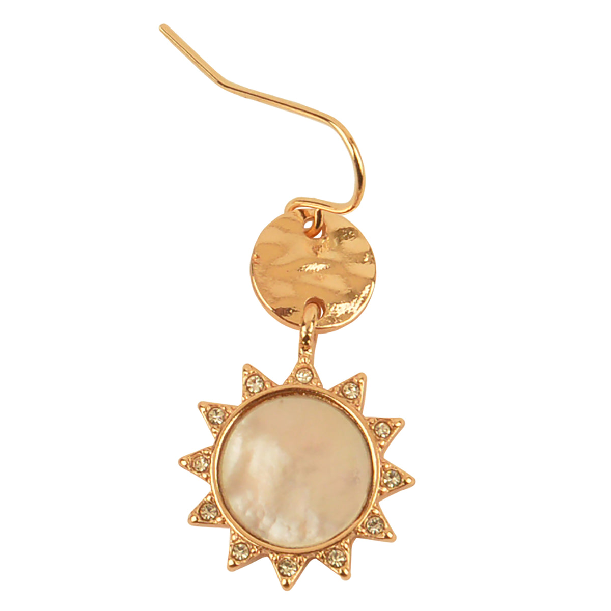 MOP Crystal Sun Drop Earrings - Viva life Jewellery