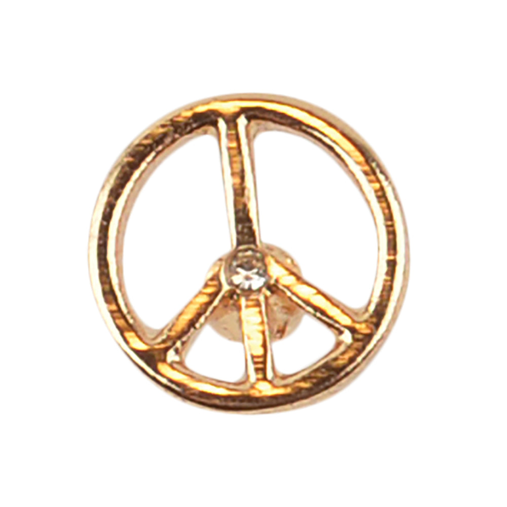 Mini Crystal Peace Sign Stud Earrings - Viva life Jewellery