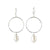 Circle With Fresh Water Pearl Drop Earring