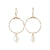 Circle With Fresh Water Pearl Drop Earring