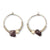 Stone Chip, Pearl & Seed Bead Hoop Earrings - Viva life Jewellery