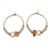 Stone Chip, Pearl & Seed Bead Hoop Earrings - Viva life Jewellery